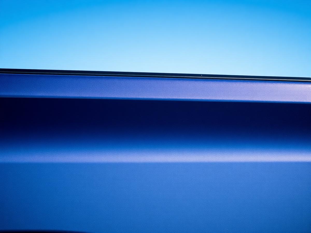 Freshly detailed truck with mirror finish