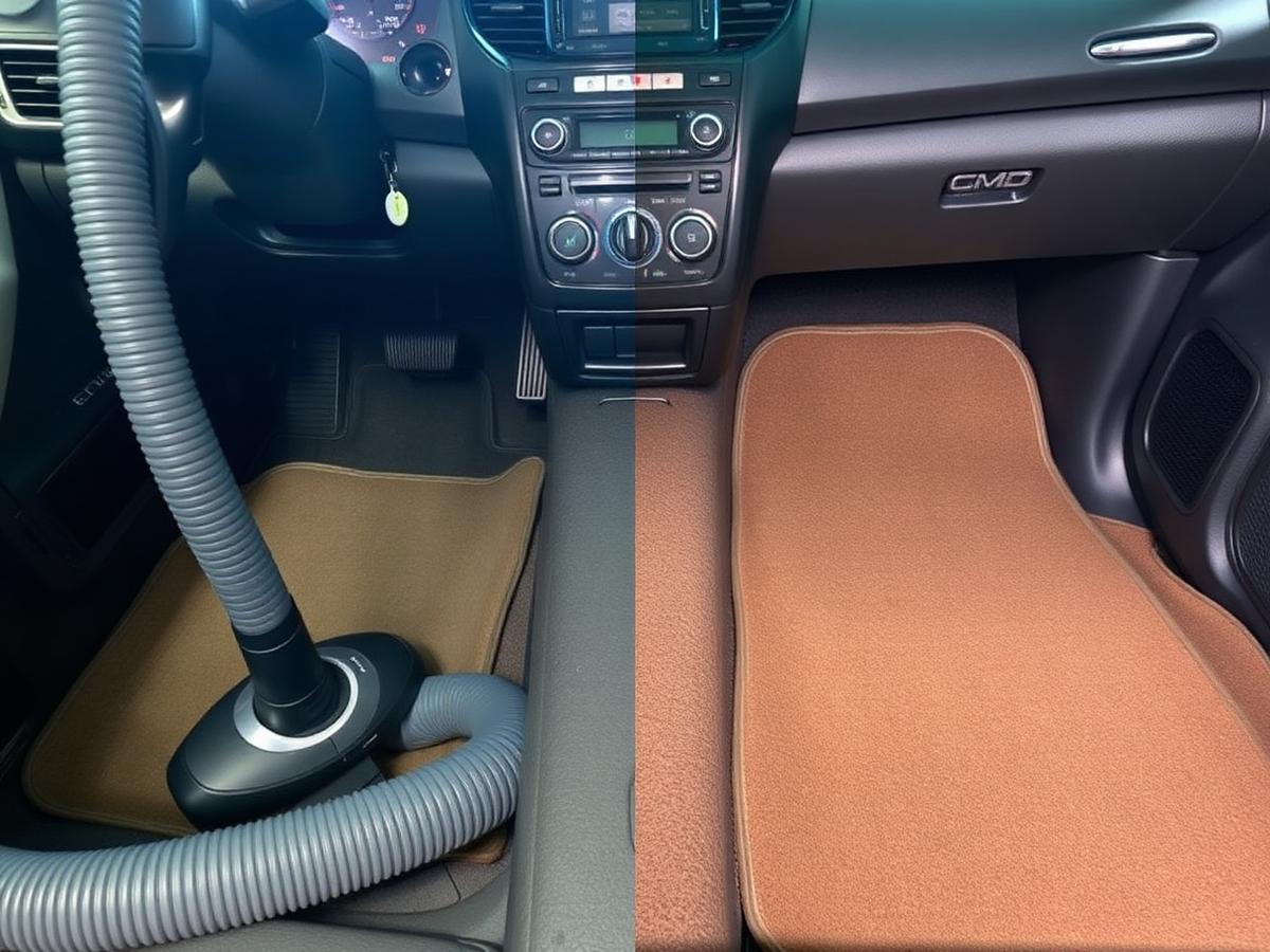 Detailed SUV interior after cleaning